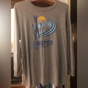 Torrid Super Soft Gray Slub Jersey Top